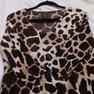 Womens leopard print long sleeve